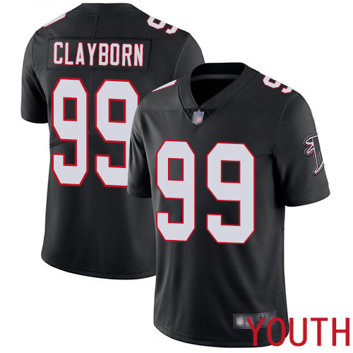 Atlanta Falcons Limited Black Youth Adrian Clayborn Alternate Jersey NFL Football #99 Vapor Untouchable->youth nfl jersey->Youth Jersey